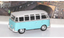 VOLKSWAGEN Samba Bus, бело-голубой    Cararama (Hongwell), масштабная модель, scale43