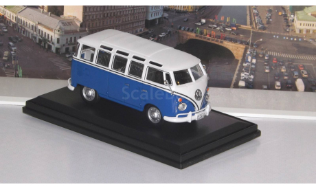 VOLKSWAGEN Samba Bus, бело-синий    Cararama (Hongwell), масштабная модель, scale43