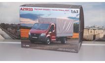 Сборная модель ГАЗель Next А21R33 бортовой с тентом    LenmodeL, масштабная модель, scale43