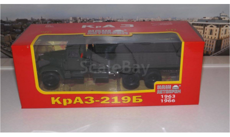 КРАЗ 219Б бортовой (1963-1966), зеленый НАП, масштабная модель, 1:43, 1/43, Наш Автопром