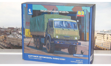 Сборная модель КАМАЗ-53501 6x6 Мустанг   AVD Models KIT, сборная модель автомобиля, 1:43, 1/43