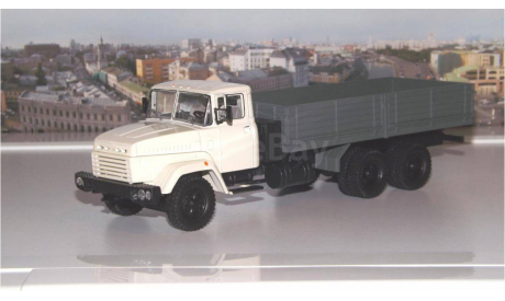 КРАЗ 250 бортовой поздний (1985-1995), серый НАП, масштабная модель, 1:43, 1/43, Наш Автопром