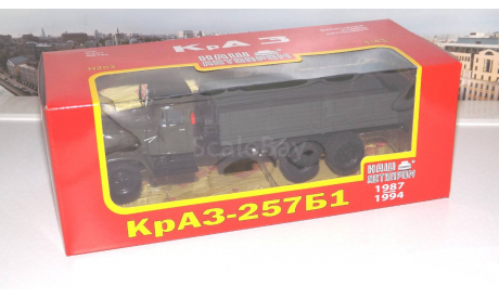 КРАЗ 257Б1 бортовой (1987-1994) хаки НАП, масштабная модель, scale43, Наш Автопром