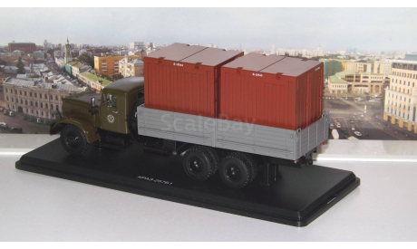 КРАЗ-257Б1 бортовой с контейнерами  SSM, масштабная модель, scale43, Start Scale Models (SSM)
