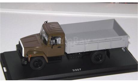 ГАЗ 3307 деревянный борт (хаки-серый) SSM, масштабная модель, scale43, Start Scale Models (SSM)
