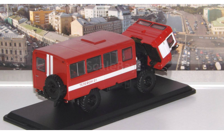 Вахтовый автобус (66), пожарная служба   SSM, масштабная модель, Start Scale Models (SSM), ГАЗ, scale43