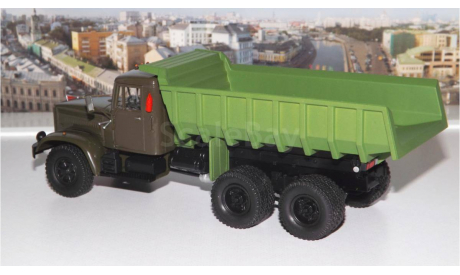 КрАЗ 256 Б1 самосвал, хаки/зеленый НАП, масштабная модель, 1:43, 1/43, Наш Автопром