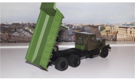 КрАЗ 256 Б1 самосвал, хаки/зеленый НАП, масштабная модель, 1:43, 1/43, Наш Автопром