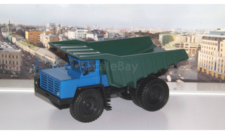 БелАЗ-548А самосвал, синий / зеленый    НАП, масштабная модель, 1:43, 1/43, Наш Автопром