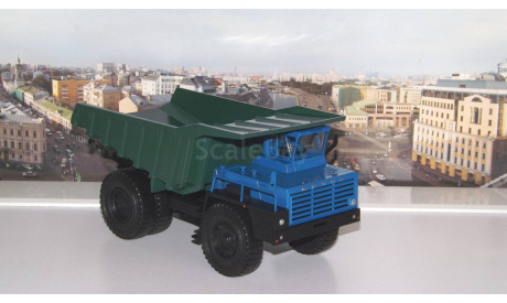БелАЗ-548А самосвал, синий / зеленый    НАП, масштабная модель, 1:43, 1/43, Наш Автопром