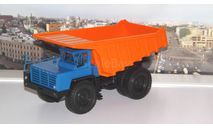 БелАЗ-7525 самосвал-углевоз, синий / оранжевый   НАП, масштабная модель, Наш Автопром, scale43