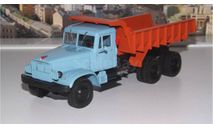 КрАЗ 222Б (68г)  голубой/оранжевый НАП, масштабная модель, 1:43, 1/43, Наш Автопром