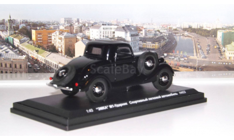 ГАЗ М1 Ударник, черный НАП, масштабная модель, scale43, Наш Автопром