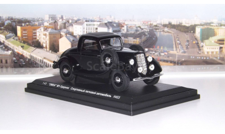 ГАЗ М1 Ударник, черный НАП, масштабная модель, scale43, Наш Автопром