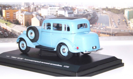 ГАЗ М1-МГ газогенераторный, голубой  НАП, масштабная модель, scale43, Наш Автопром