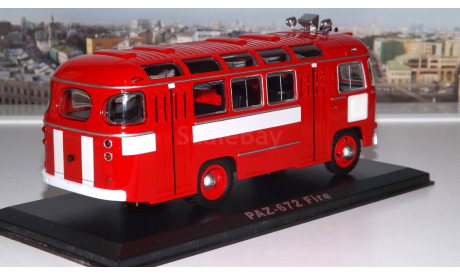 ПАЗ 672М Пожарный (1980г.) ClassicBus, масштабная модель, 1:43, 1/43