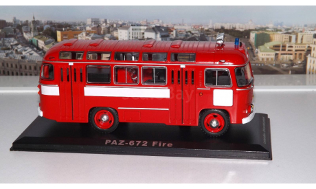 ПАЗ 672М Пожарный (1980г.) ClassicBus, масштабная модель, 1:43, 1/43