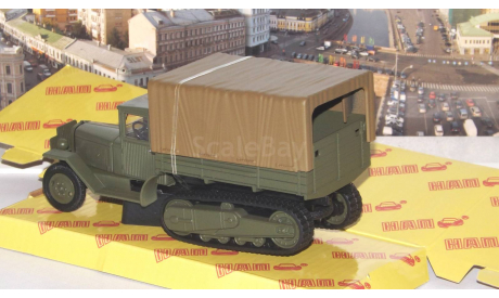 ЗИС-42 бортовой с тентом, зеленый  НАП, масштабная модель, scale43, Наш Автопром