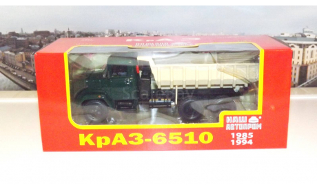 КрАЗ 6510 (1985-94г.)зелёный  бежевый НАП, масштабная модель, 1:43, 1/43, Наш Автопром