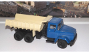 КрАЗ 6510 (1985-94г.)синий  бежевый НАП, масштабная модель, 1:43, 1/43, Наш Автопром