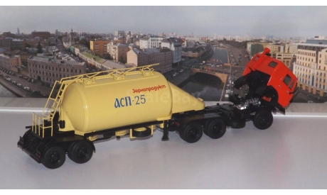 КАМАЗ-54112 с полуприцепом-муковозом АСП-25   ПАО КАМАЗ, масштабная модель, scale43, Автоистория (АИСТ)