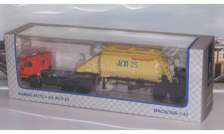 КАМАЗ-54112 с полуприцепом-муковозом АСП-25   ПАО КАМАЗ, масштабная модель, scale43, Автоистория (АИСТ)