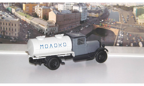 ЗиС-5 АЦ Молоко, серый / белый   НАП, масштабная модель, 1:43, 1/43, Наш Автопром