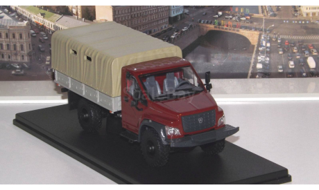 ГАЗ С41 А21(2), бордовый тент   НАП, масштабная модель, Наш Автопром, scale43