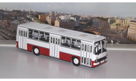 Ikarus-260 бело-красный   Икарус  СОВА, масштабная модель, scale43, Советский Автобус
