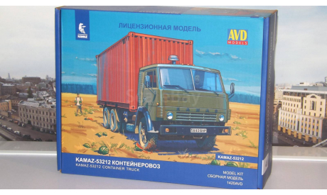 Сборная модель КАМАЗ-53212 контейнеровоз  AVD Models KIT, масштабная модель, scale43