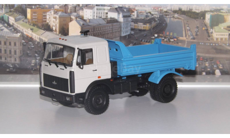 МАЗ 55514020  (1996-1999г.), серый / синий  НАП, масштабная модель, 1:43, 1/43, Наш Автопром