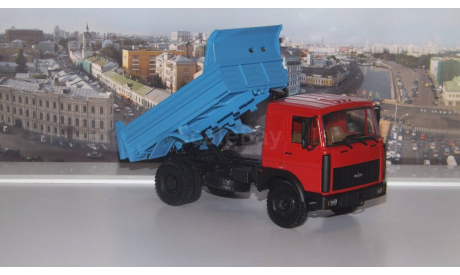 МАЗ 55514020  (1996-1999г.), касный / синий  НАП, масштабная модель, 1:43, 1/43, Наш Автопром