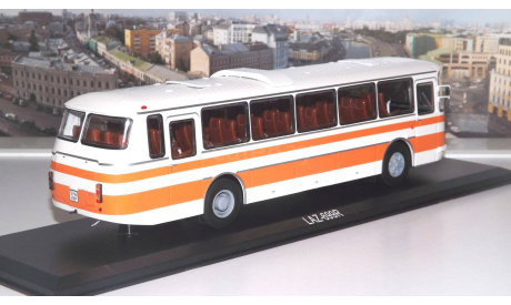 ЛАЗ 699Р бело-оранжевый ClassicBus, масштабная модель, 1:43, 1/43
