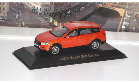 LADA Vesta SW Cross оранжевый металлик    Lada Image, масштабная модель, scale43, ВАЗ