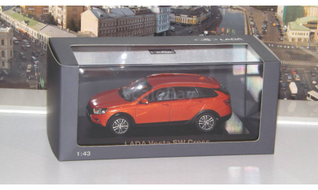 LADA Vesta SW Cross оранжевый металлик    Lada Image, масштабная модель, scale43, ВАЗ