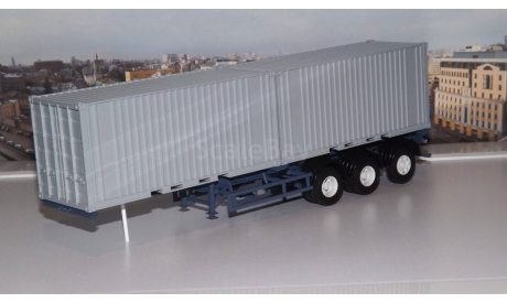 Полуприцеп-контейнеровоз МАЗ-938920, масштабная модель, 1:43, 1/43, Автоистория (АИСТ)