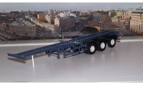 Полуприцеп-контейнеровоз МАЗ-938920 без контейнеров, масштабная модель, 1:43, 1/43, Автоистория (АИСТ)