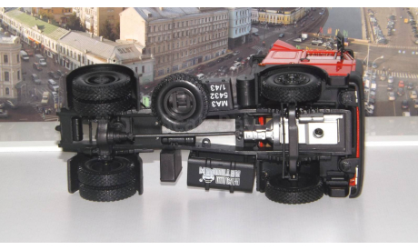МАЗ 54326 (1988-1993г.) красный НАП, масштабная модель, 1:43, 1/43, Наш Автопром