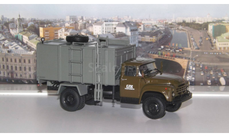 Мусоровоз  КО-413 (ЗИЛ 130) поздний (хаки/серый)  АИСТ, масштабная модель, 1:43, 1/43, Автоистория (АИСТ)