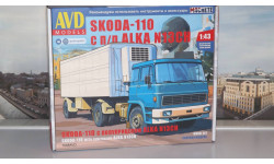 Сборная модель Skoda-110 с полуприцепом ALKA N13CH  AVD Models KIT