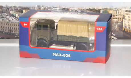 Легендарные грузовики СССР №39, МАЗ-505  MODIMIO, масштабная модель, scale43