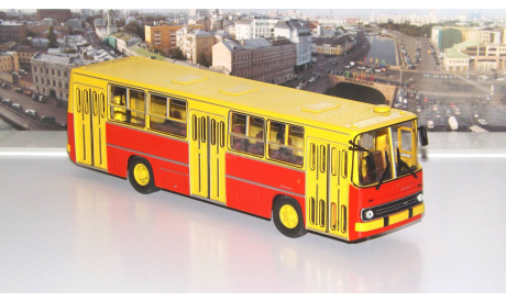 Икарус-260 (жёлто-красный)   Ikarus СОВА, масштабная модель, scale43, Советский Автобус