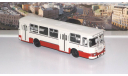 ЛИАЗ-677М (бело-красный) СОВА, масштабная модель, Советский Автобус, scale43