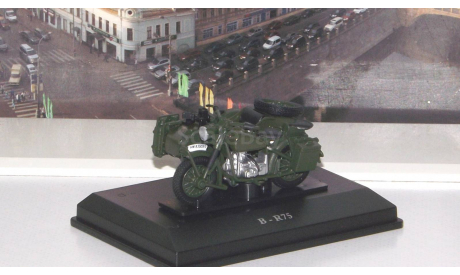BMW R75 motorcycle with sidecar, dark green      Cararama (Hongwell), масштабная модель, scale43