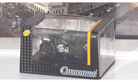 BMW R75 motorcycle with sidecar, dark green      Cararama (Hongwell), масштабная модель, scale43