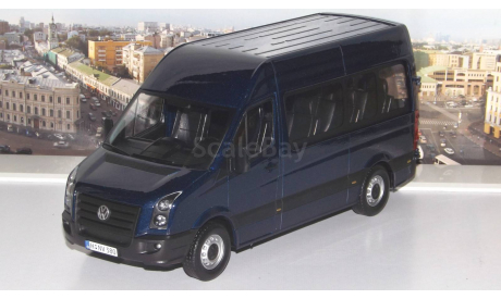 VOLKSWAGEN Crafter Bus, blue   Cararama (Hongwell), масштабная модель, 1:24, 1/24