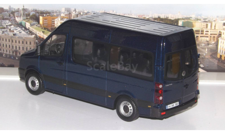 VOLKSWAGEN Crafter Bus, blue   Cararama (Hongwell), масштабная модель, 1:24, 1/24
