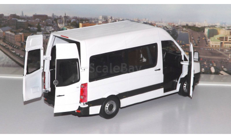 VOLKSWAGEN Crafter Bus, white   Cararama (Hongwell), масштабная модель, 1:24, 1/24