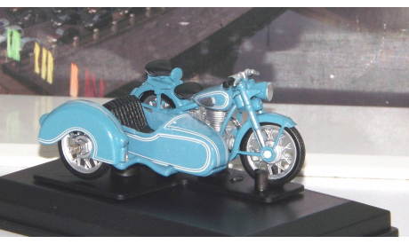 BMW R25/3 motorcycle with sidecar, light blue   Cararama (Hongwell), масштабная модель, scale43