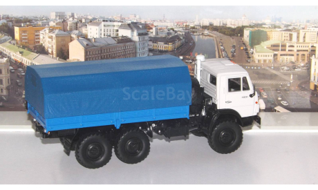 КАМАЗ-4310  с тентом  ПАО КАМАЗ, масштабная модель, scale43